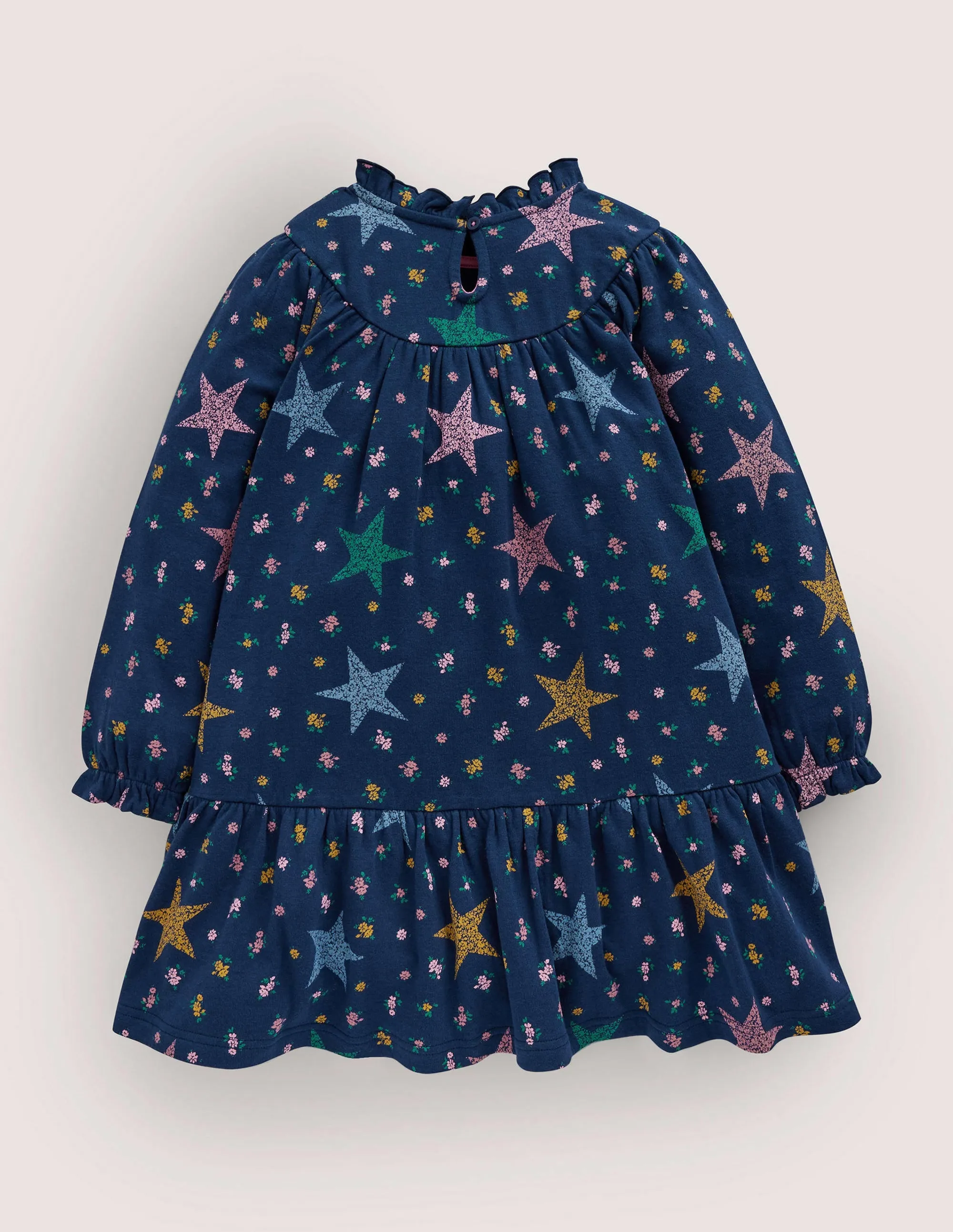 Lightweight Sweat Dress-College Navy Star Floral