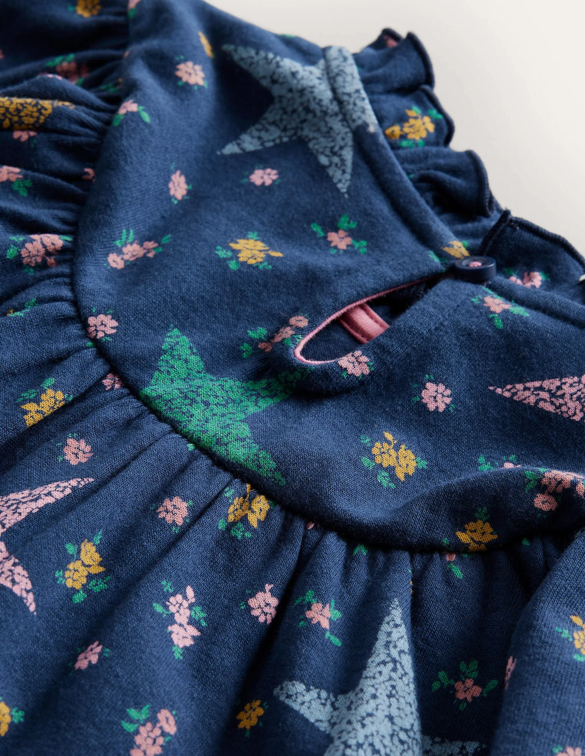 Lightweight Sweat Dress-College Navy Star Floral