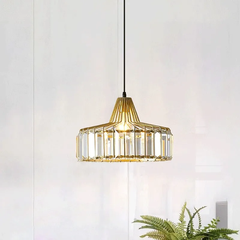 Luxury Contrast Crystal Pendant Light