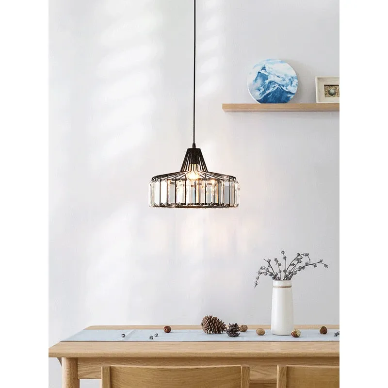 Luxury Contrast Crystal Pendant Light