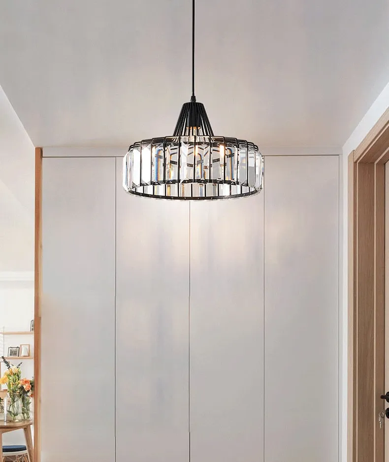 Luxury Contrast Crystal Pendant Light