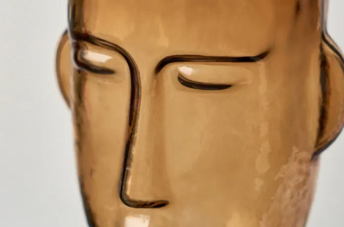 Marty Face Tinted Glass Vase