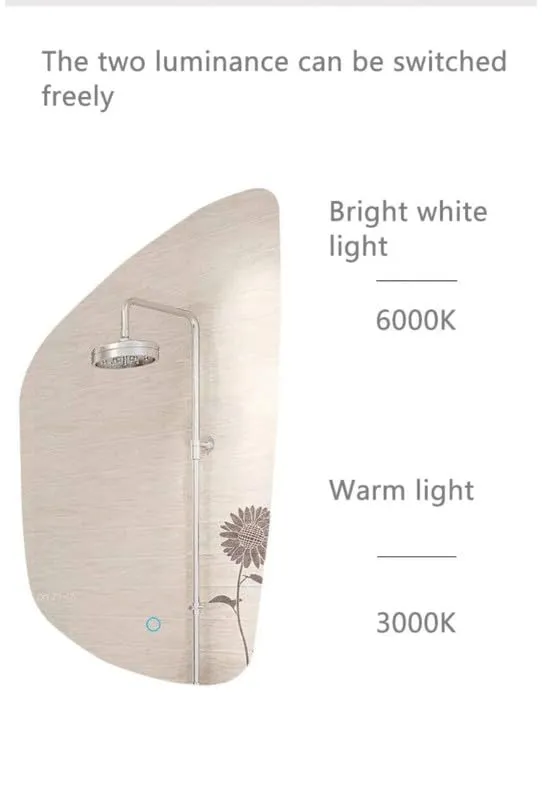 MERKEZI ART MA42 LED Light Decorative Wall Mirror for Bathroom, Bedroom, Living Room, Makeup, Vanity Room (18 x 24 Inch)