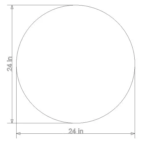 MERKEZI ART Round Shape Inbuild Led Lights Decorative Wall Mirror for Bathroom, Living Room, Bedroom, Vanity Mirrors, Makeup 24 x 24 Inch (MC10)
