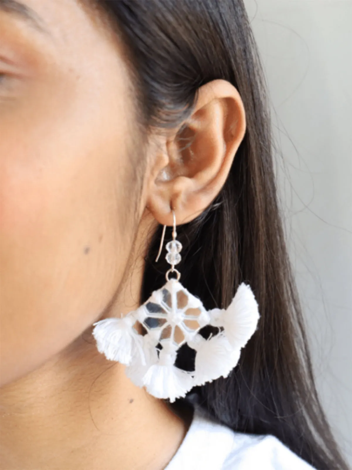 Mirror Diamond Jhumki