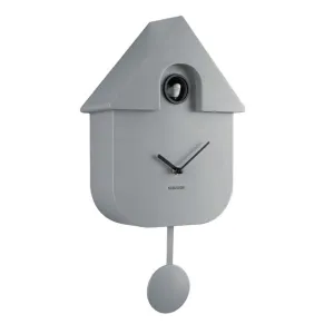 Modern Cuckoo Wall Clock - Grey