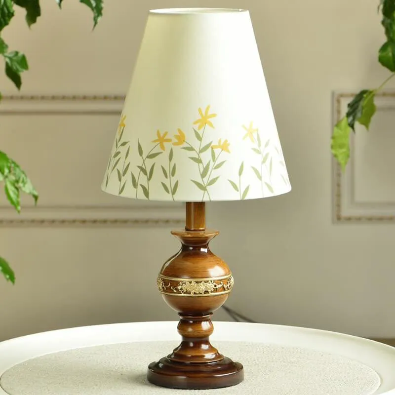 Modern Vintage European Style Resin Round Bottom 1-Light Table Lamp