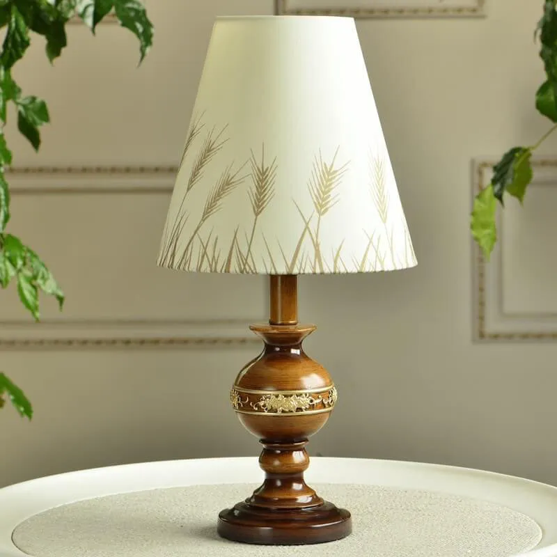Modern Vintage European Style Resin Round Bottom 1-Light Table Lamp