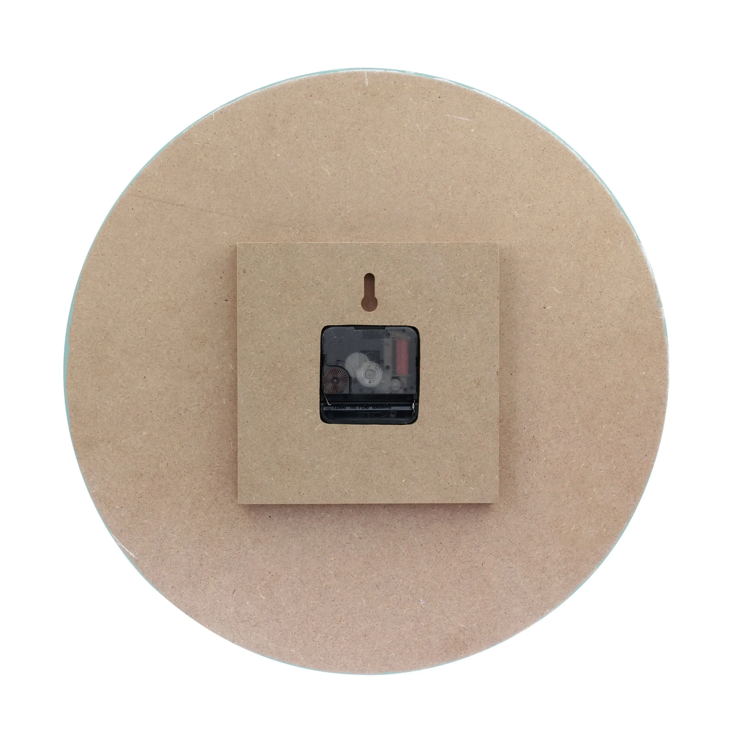Multicolored Light Blue & Yellow Rustic Wood Wall Clock - 14 Inch (WS)