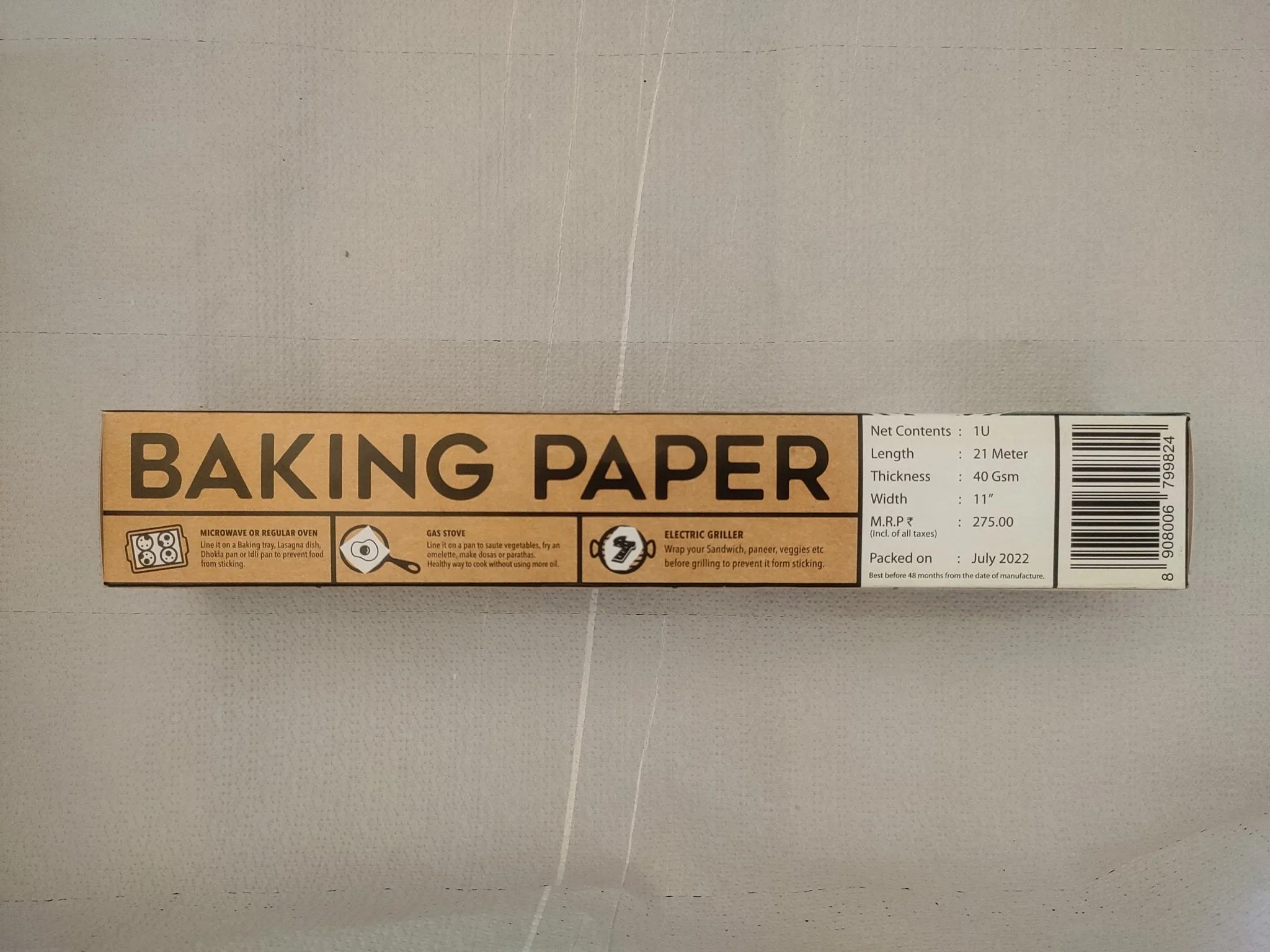 Non Sticky Baking Paper Roll- 21 Meters