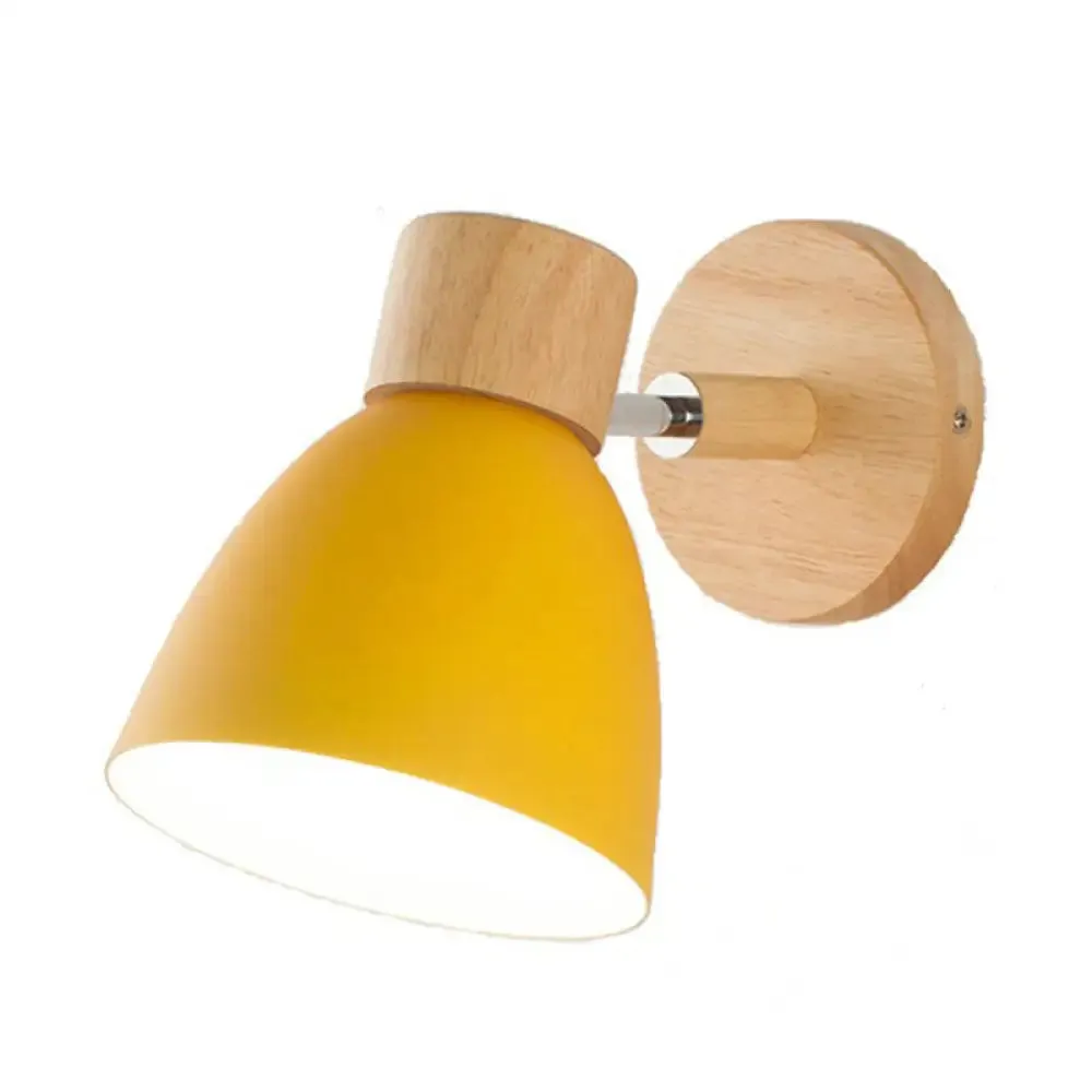Nordic Style Dome Wall Mount Light - 1-Light Rotatable Bedside Lighting