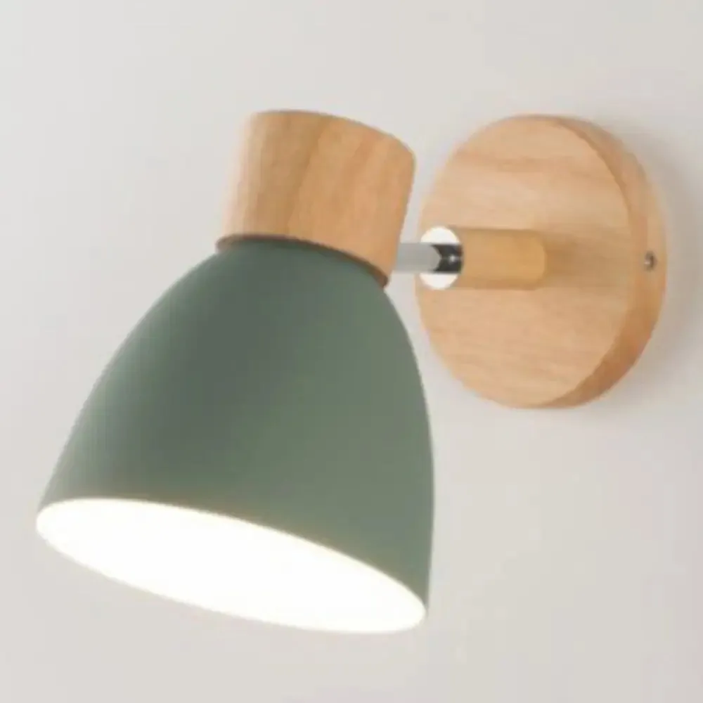 Nordic Style Dome Wall Mount Light - 1-Light Rotatable Bedside Lighting