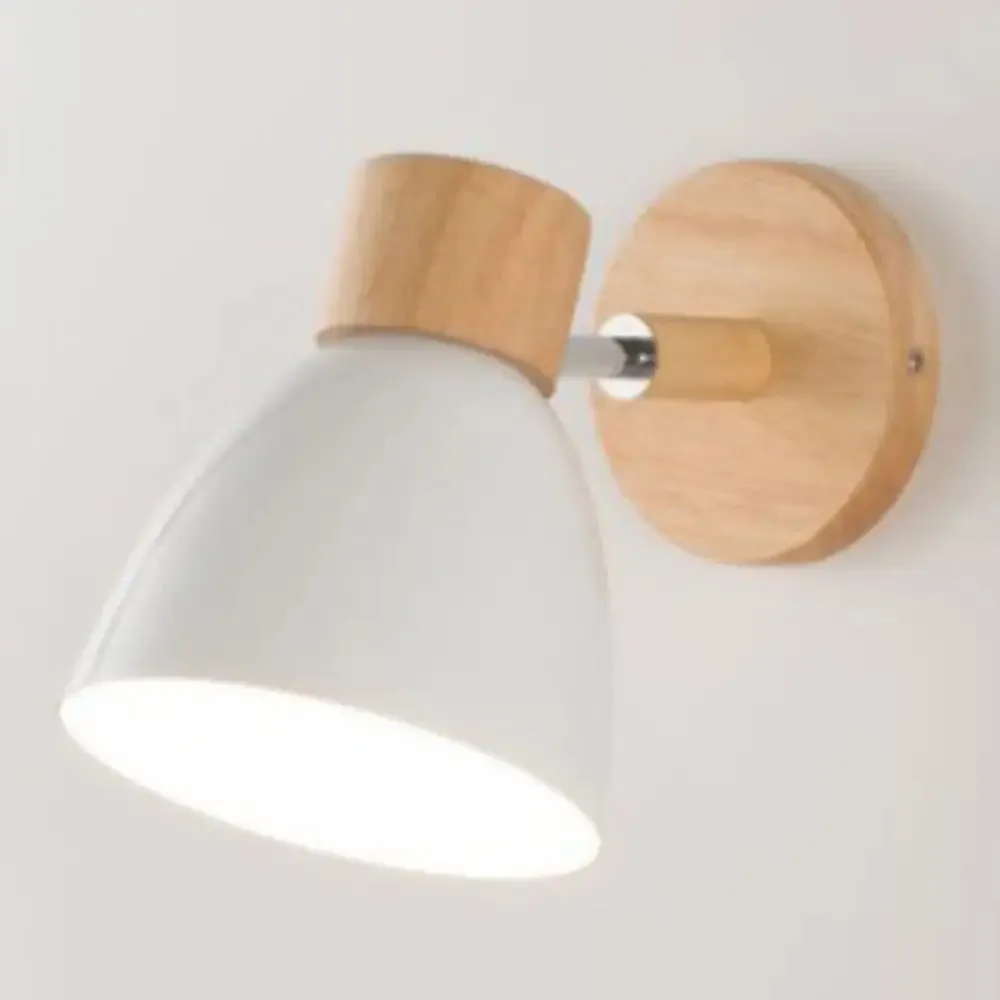 Nordic Style Dome Wall Mount Light - 1-Light Rotatable Bedside Lighting