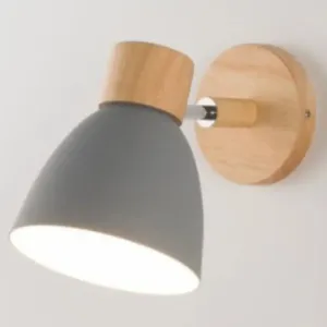 Nordic Style Dome Wall Mount Light - 1-Light Rotatable Bedside Lighting