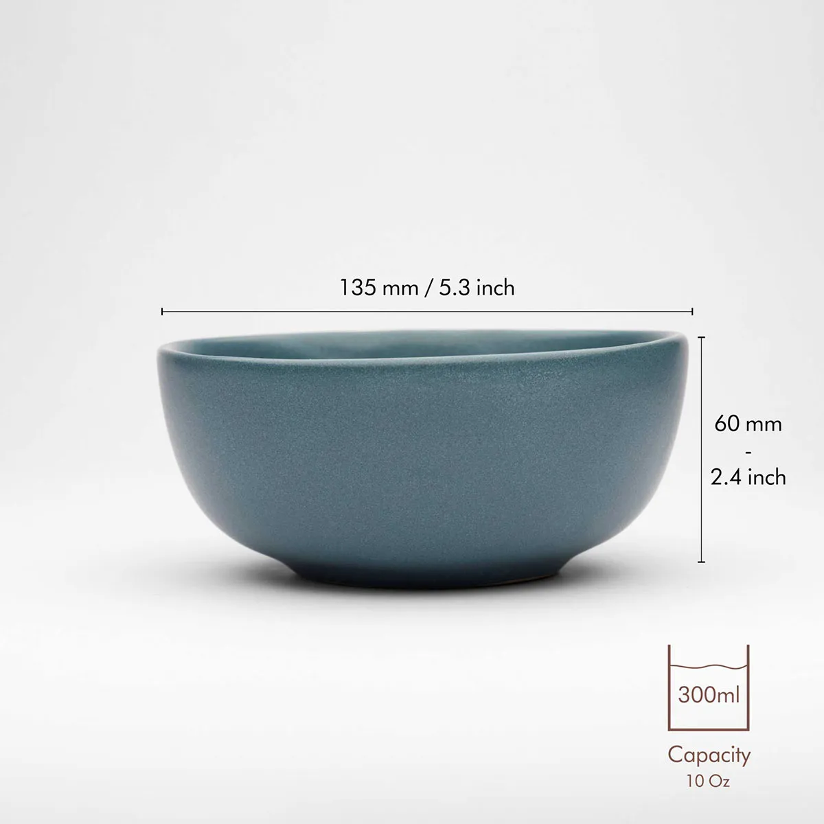 Ocean Recycled Ceramic Bowls | Set of 2