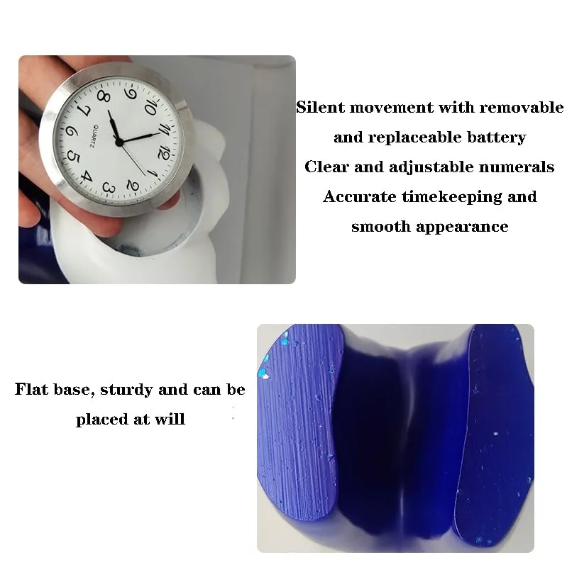 oiakus Silent Table Clock Dentistry Tooth Desk Clock Resin Tooth Shaped Mute Clock Decorative Dental Department Dental Office Ornament Gift