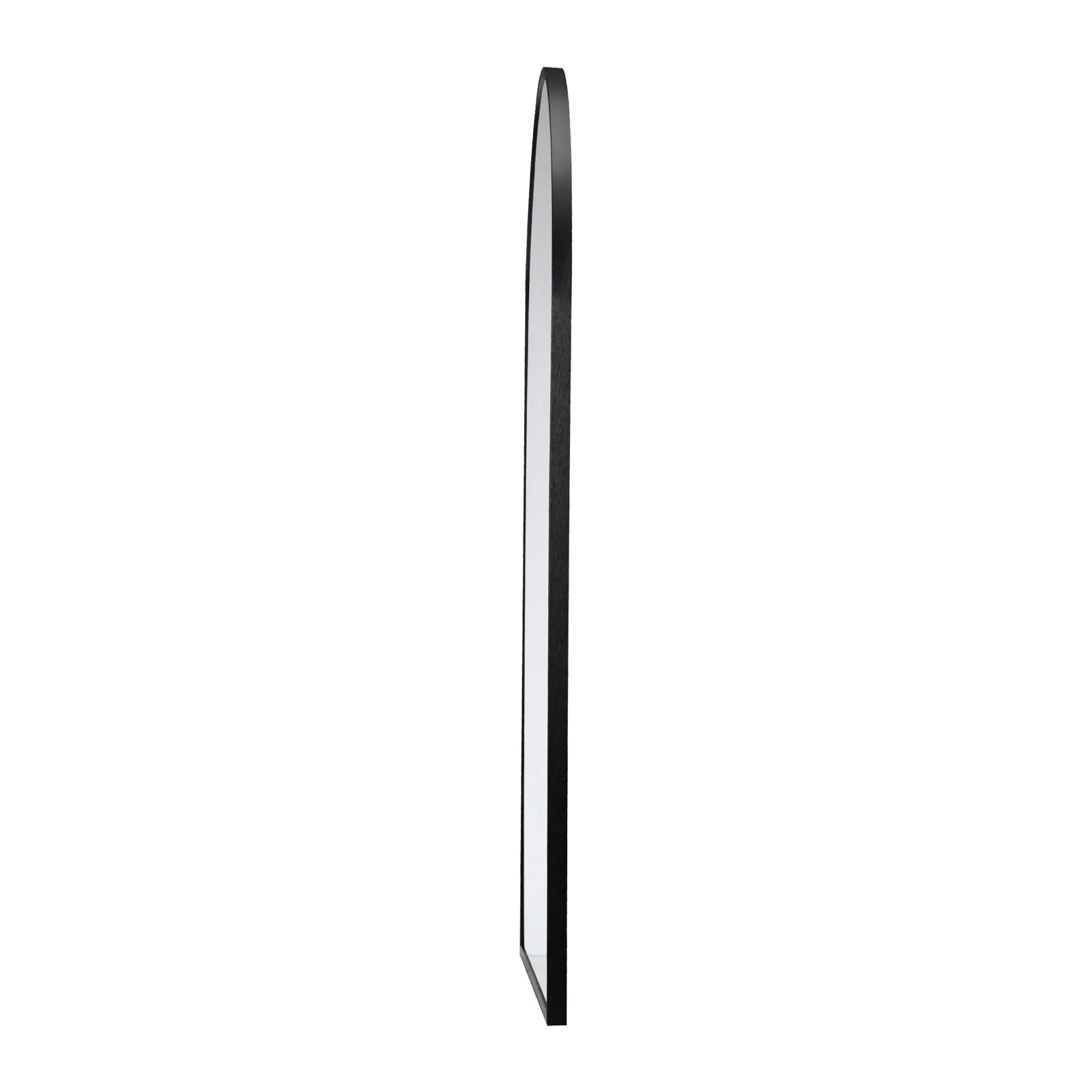 Oikiture Wall Mirrors 86x50cm Arched Makeup Mirror Bathroom Home Decor Black