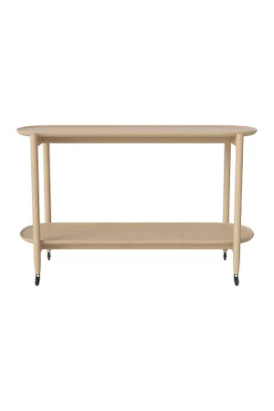 Oiled Oak Bar Trolley L | Bolia Coupe