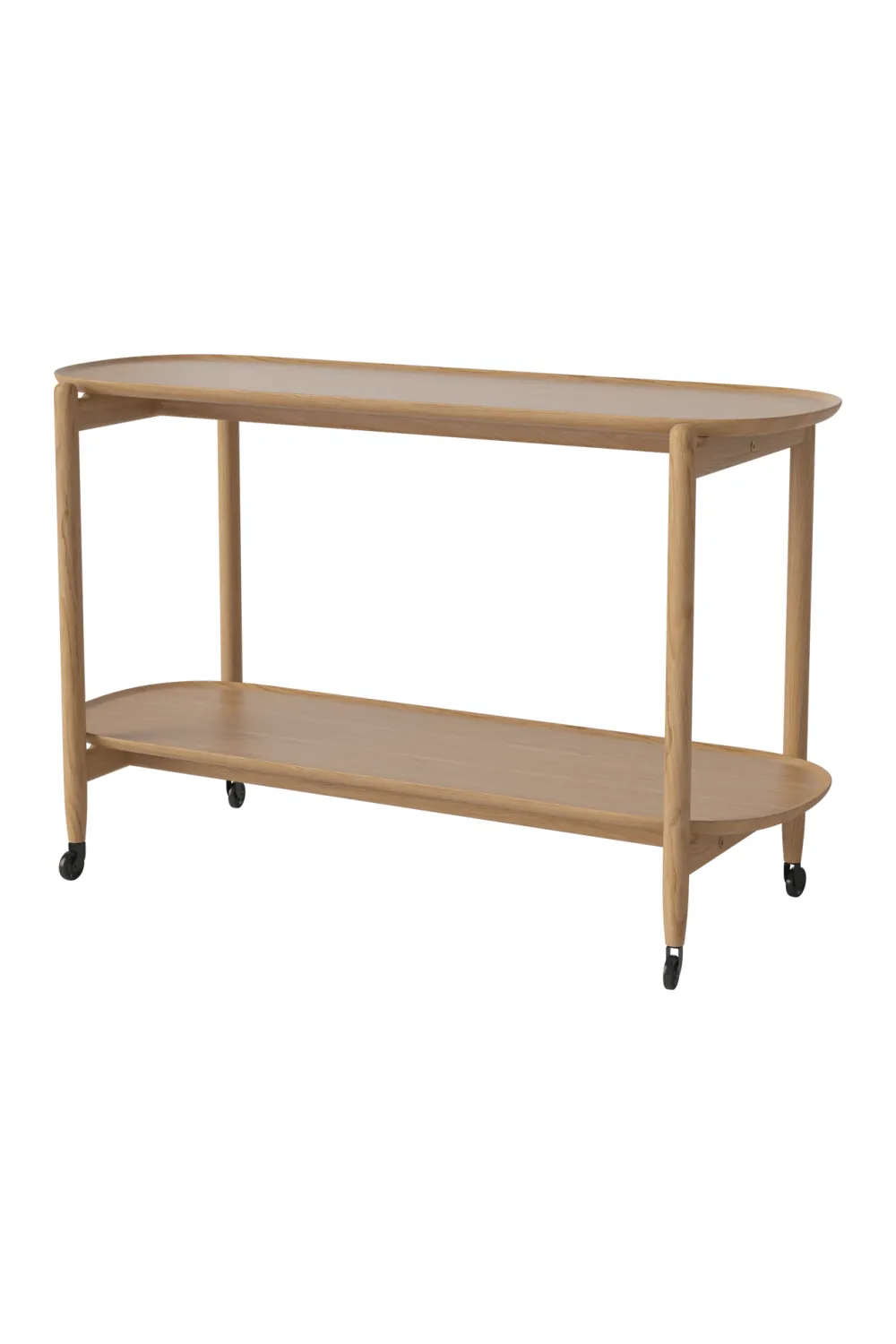 Oiled Oak Bar Trolley L | Bolia Coupe