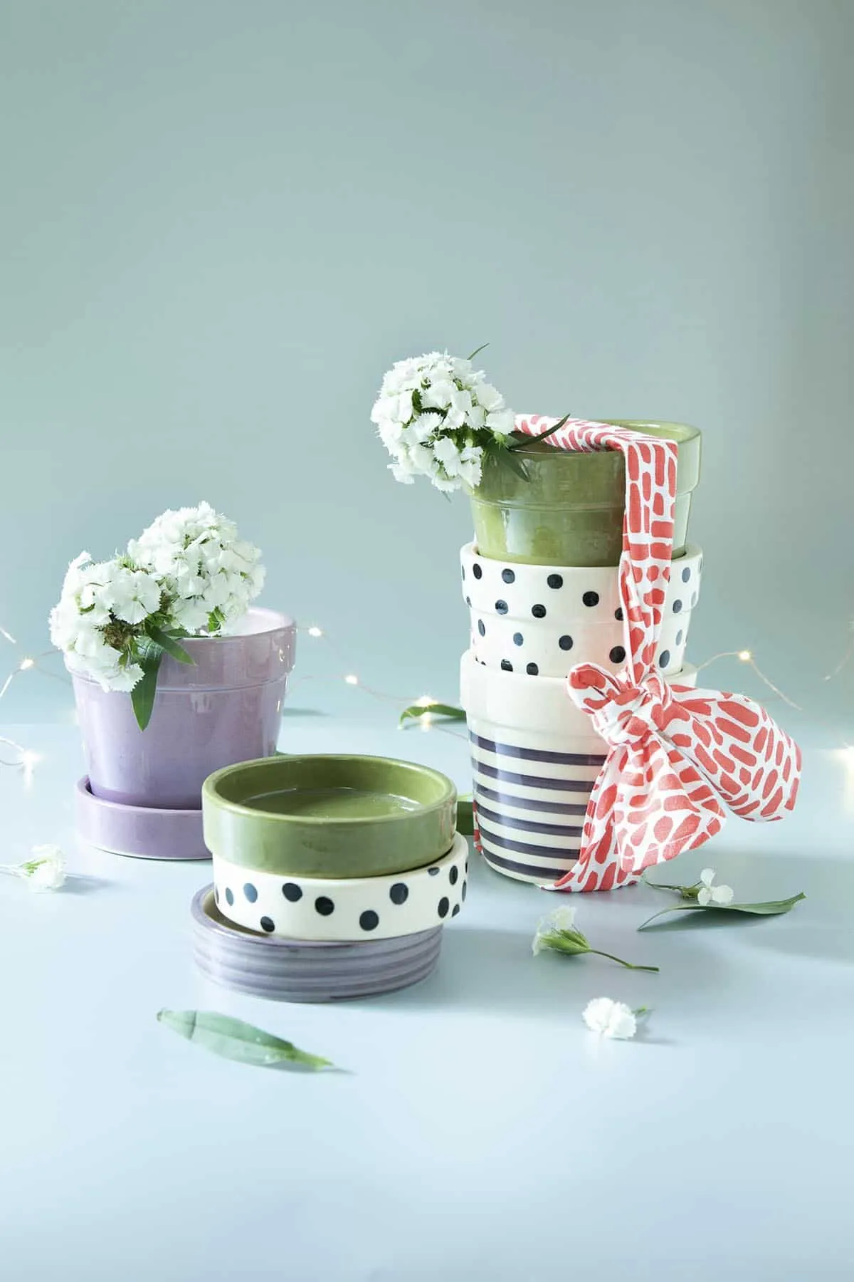 Ombre Olive Green Herb Planter (Set Of 2)