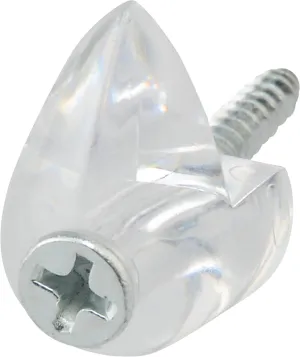 OOK 53203 Mirror Clip Set, 20 lb, Plastic, Clear, Wall Mounting, 4/PK :CD4: QUANTITY: 12