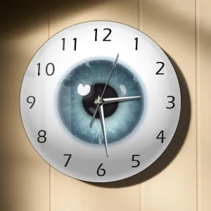 Optician Eye Eyeball Wall Clock Pupil Core Sight View Ophthalmology Wall Decor Novelty Clocks Ophthalmologist Gift
