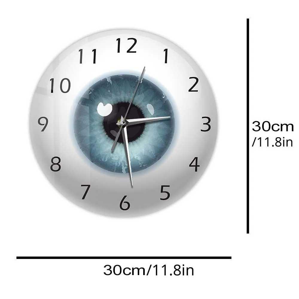 Optician Eye Eyeball Wall Clock Pupil Core Sight View Ophthalmology Wall Decor Novelty Clocks Ophthalmologist Gift