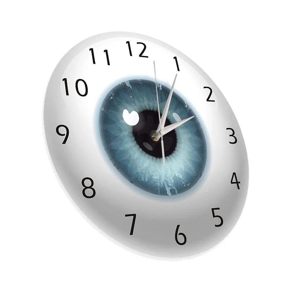 Optician Eye Eyeball Wall Clock Pupil Core Sight View Ophthalmology Wall Decor Novelty Clocks Ophthalmologist Gift