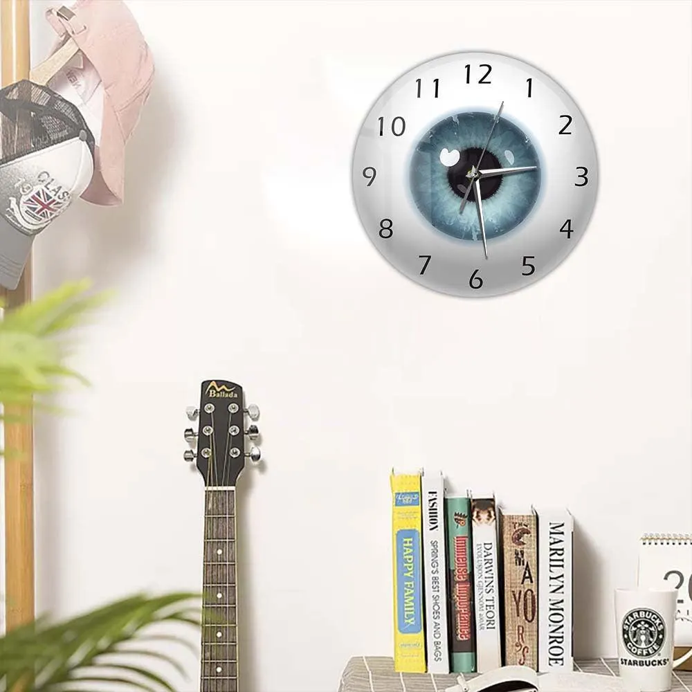 Optician Eye Eyeball Wall Clock Pupil Core Sight View Ophthalmology Wall Decor Novelty Clocks Ophthalmologist Gift