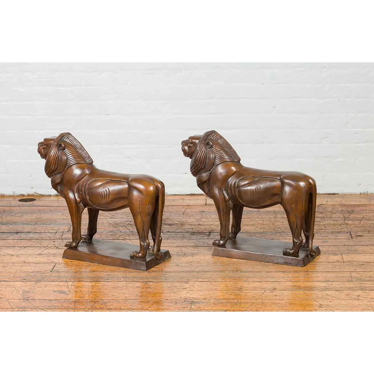 Pair of Tabletop Lions
