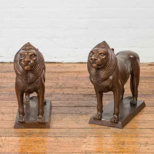 Pair of Tabletop Lions