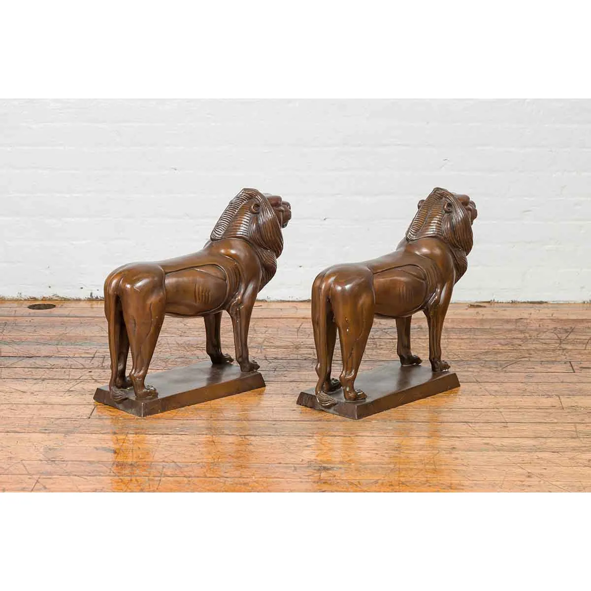 Pair of Tabletop Lions