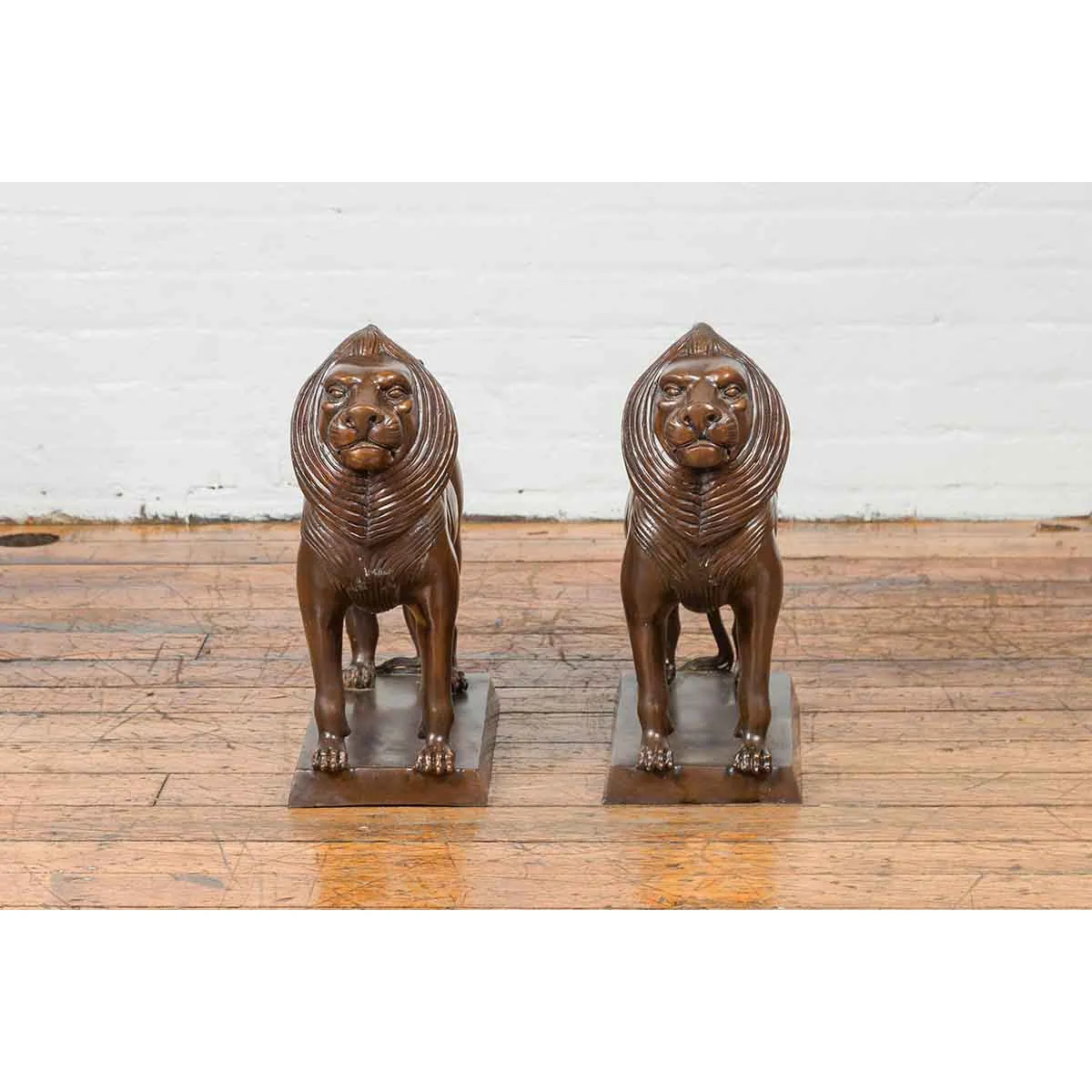 Pair of Tabletop Lions