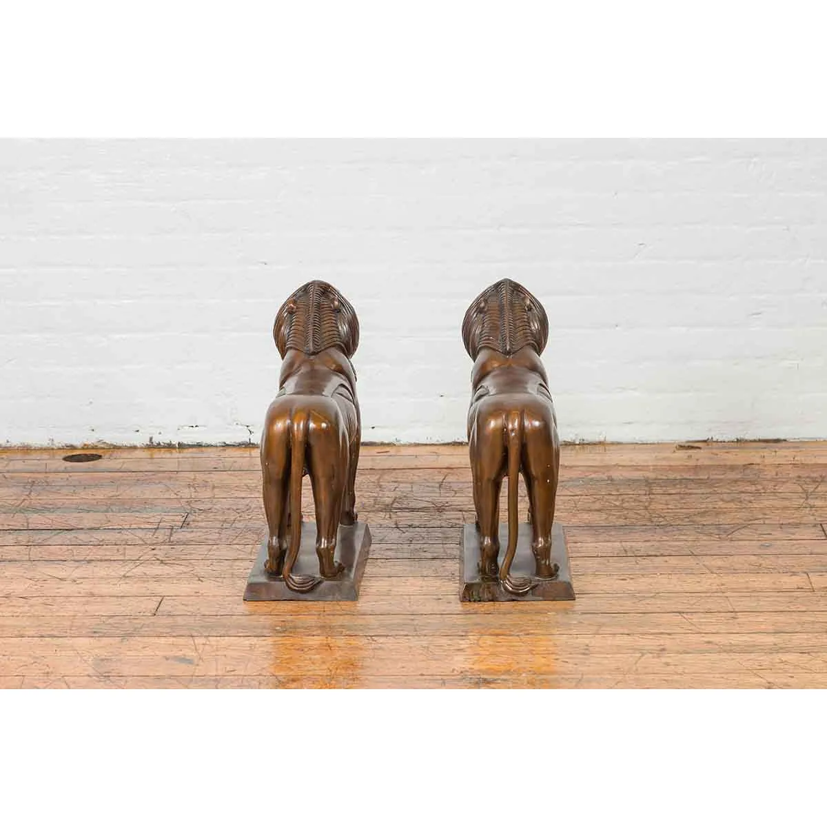 Pair of Tabletop Lions