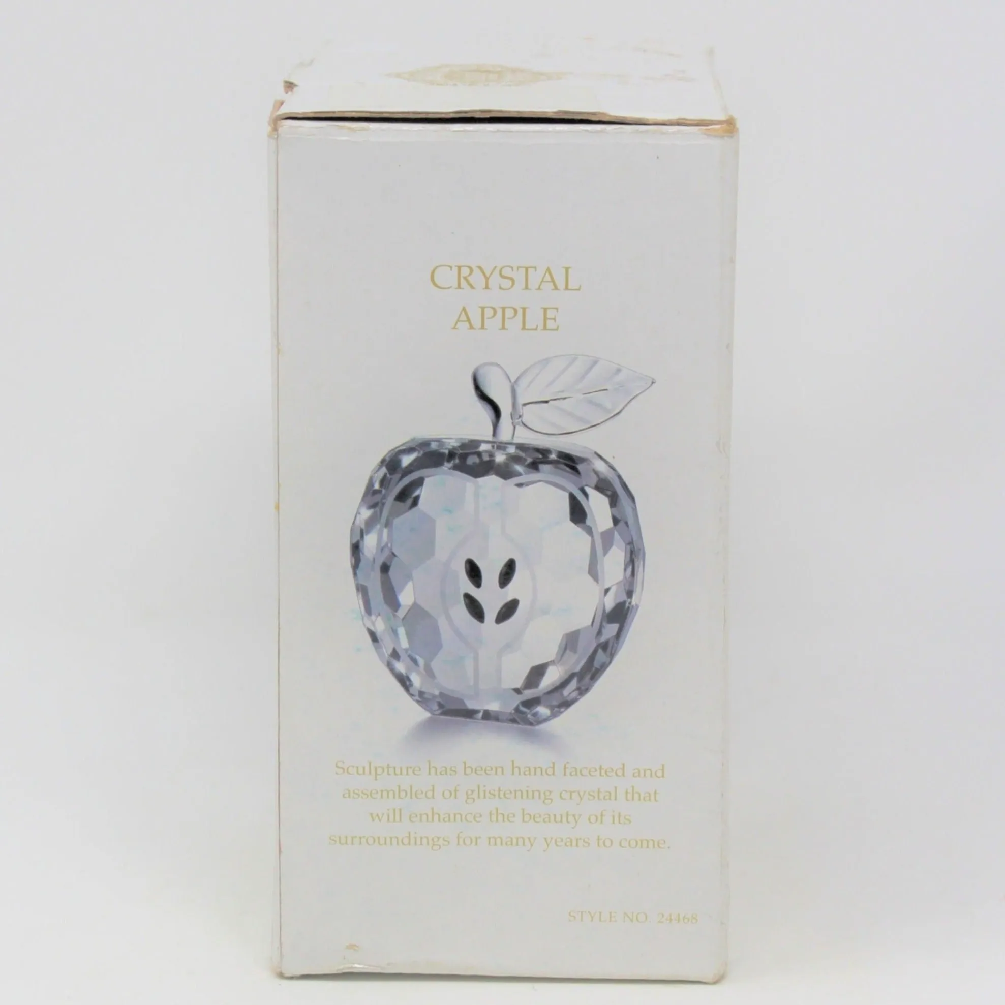 Paperweight, Godinger, Crystal Apple, Shannon Crystal