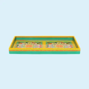 Pattachitra Folk Tales Rectangle Enamel Mini Tray