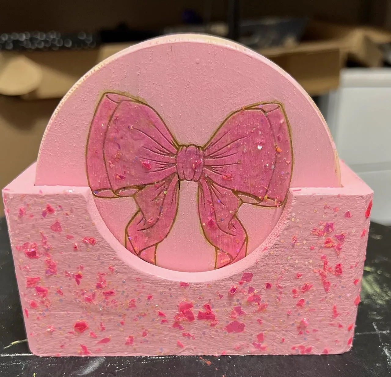 Pink Disco Cowgirl Coasters - Set of 6