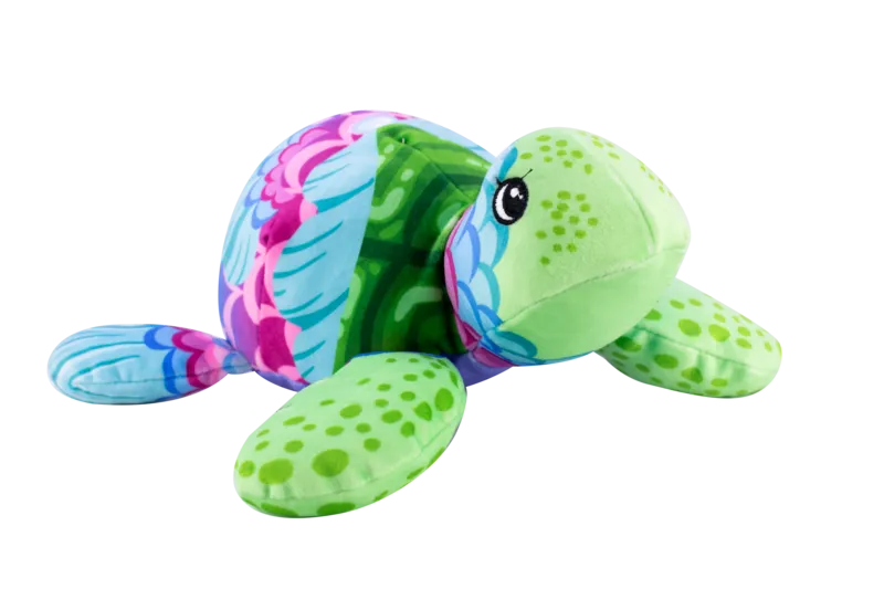 Plush Pop Art Soft Fuchsia Turtle Open Mighty  Shelly