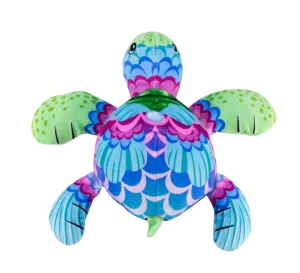 Plush Pop Art Soft Fuchsia Turtle Open Mighty  Shelly