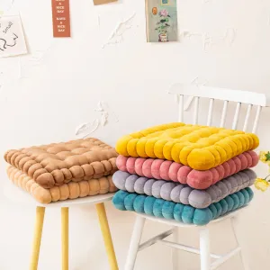 Plush Seat Pad Square Back Cushions 40x42cm