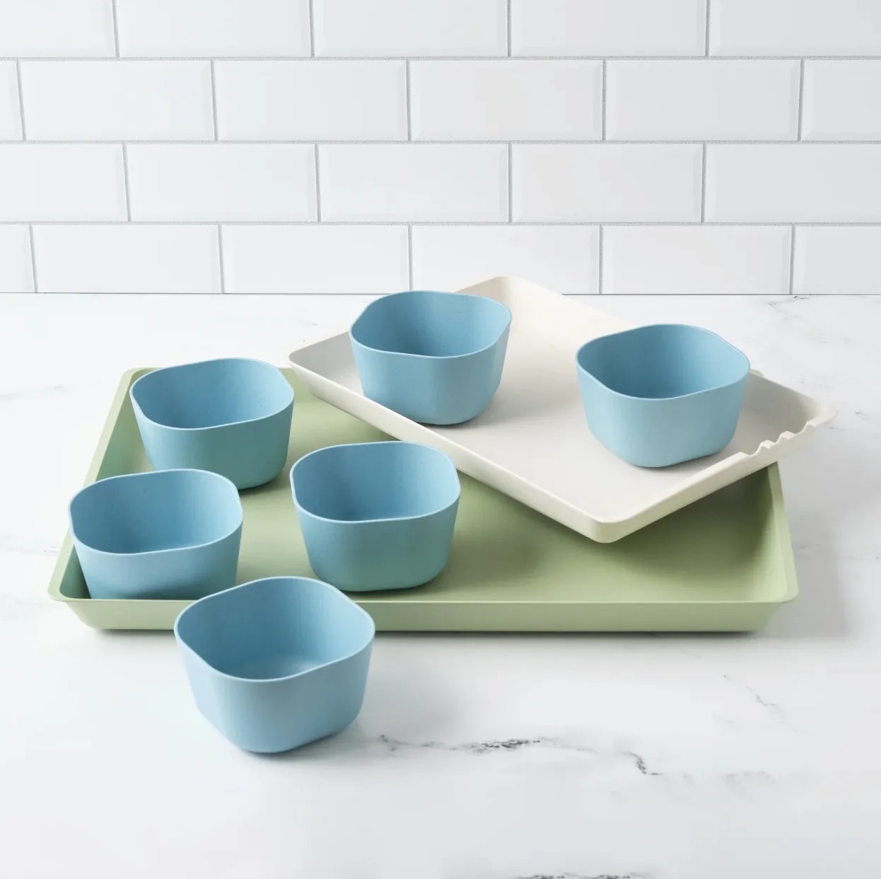 Prep 'N Serve Medium White Tray (9"x 13")