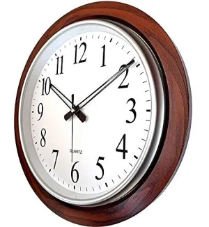 President Peacock Plastic Round Fancy Big Size Latest Antique Design Ticking Movement Wall Clock (45 x 50 cm, White)
