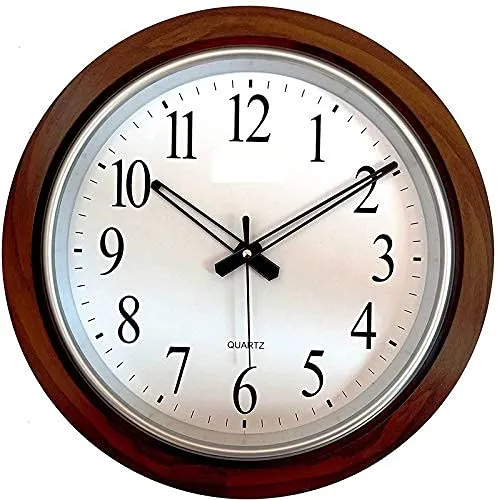 President Peacock Plastic Round Fancy Big Size Latest Antique Design Ticking Movement Wall Clock (45 x 50 cm, White)