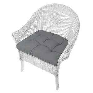 Rave Grey Patio Chair Cushions - Wicker Chair Cushions - Adirondack Chair Cushions