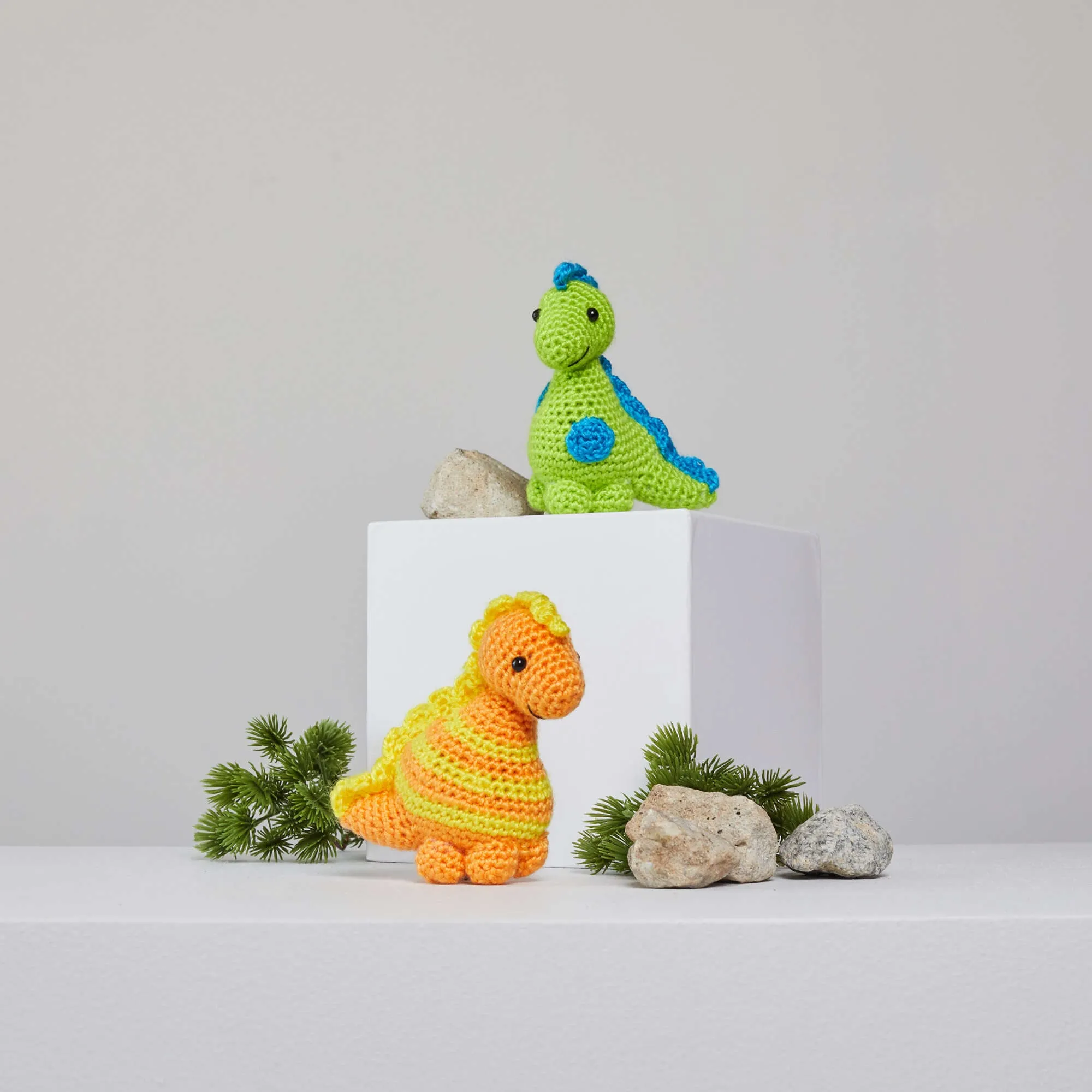 Red Heart Stellan And Stanley Crochet Dinosaur