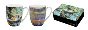 Renoir Boating Scenes Mug Set of 2
