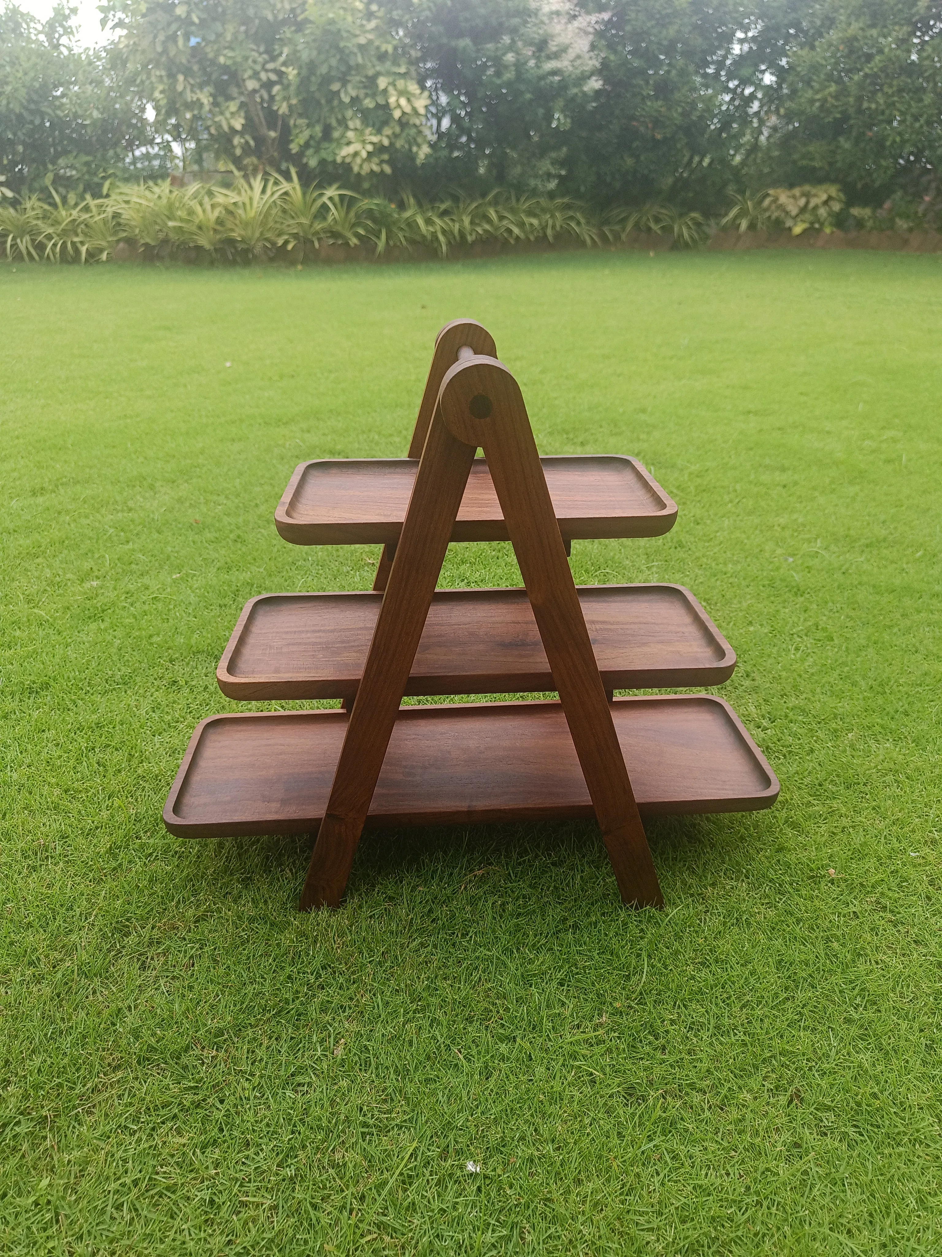 Rewa 3-Tier Wooden Platter
