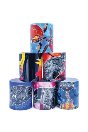 Robert Levi Ceramic Coffee Mug Collection (6 Pack)