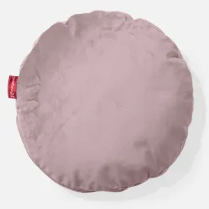 Round Throw Pillow Cover 50cm - Velvet Rose Pink