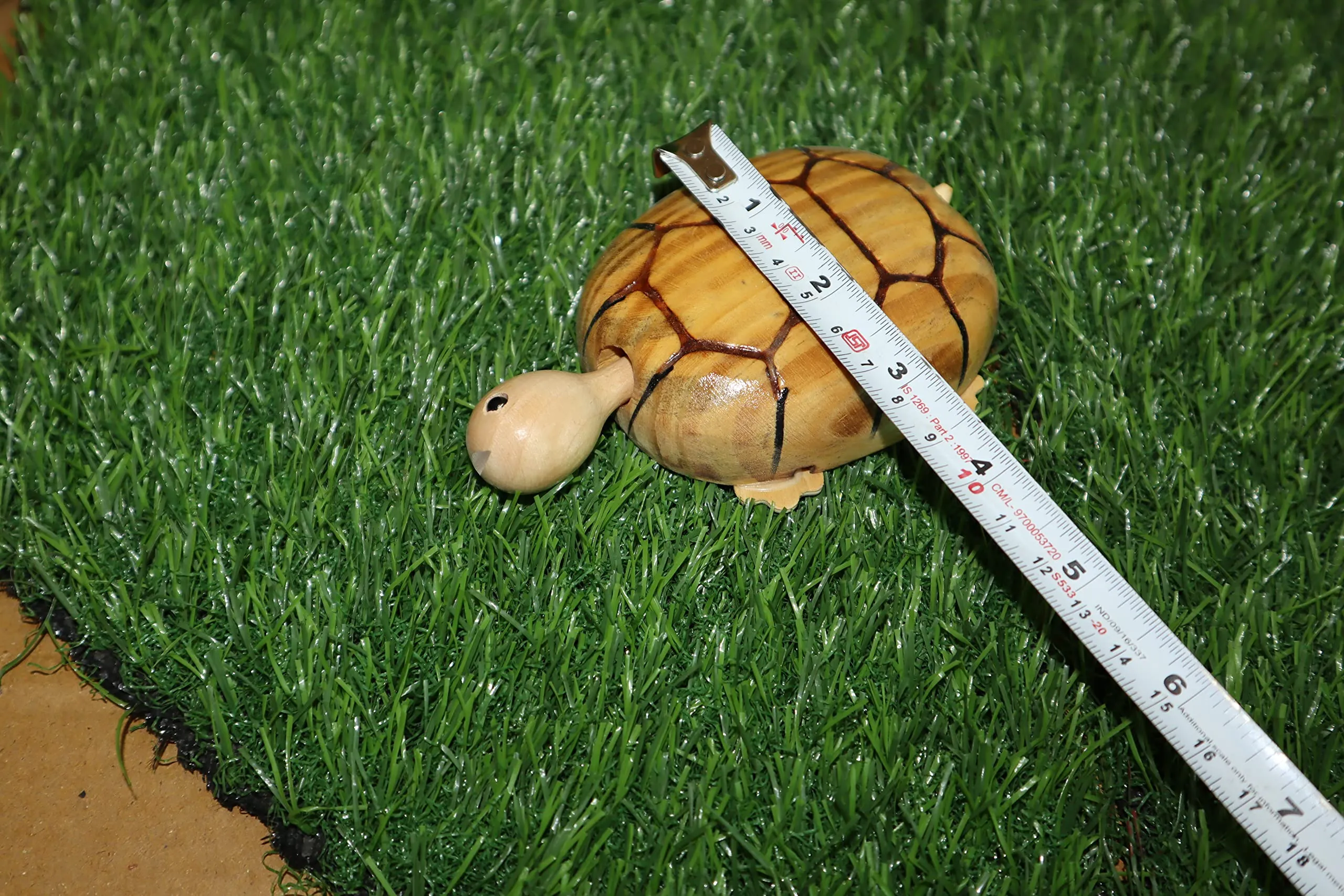 Salvus APP SOLUTIONS Charming Wooden Tortoise: A Perfect Blend of Home Decor and Playtime Fun